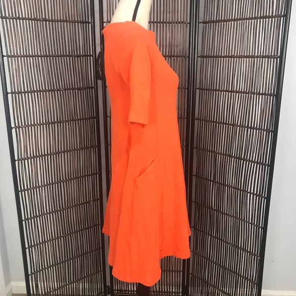 Sara Campbell Orange Swing Dress w Pockets XS NWT - Picture 3 of 7